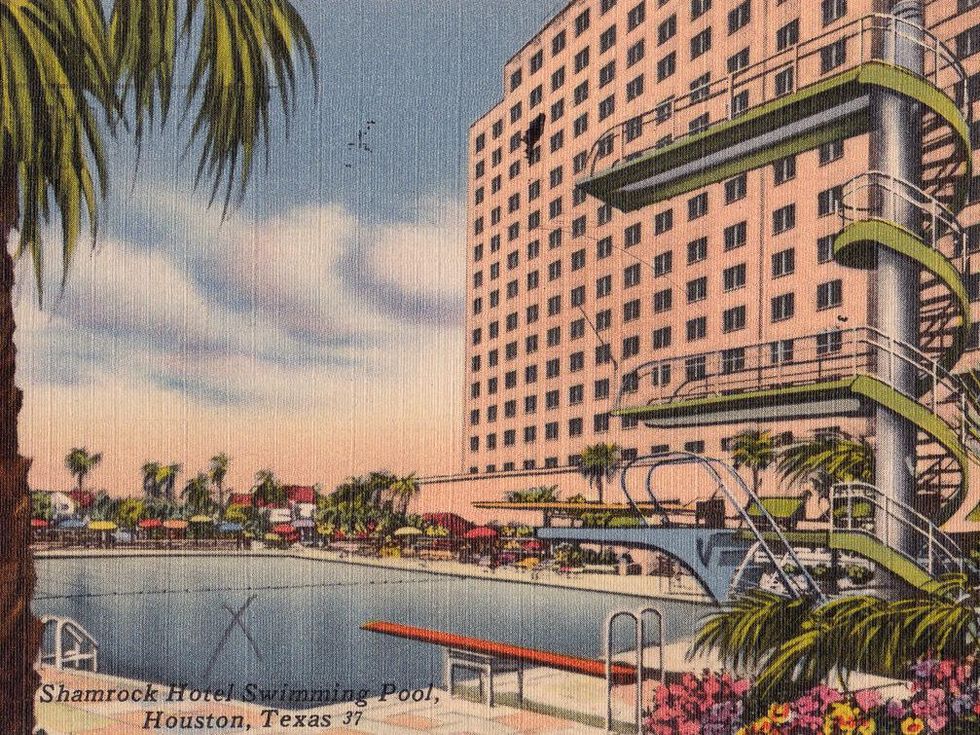 The Shamrock Hotel, Houston, postcard