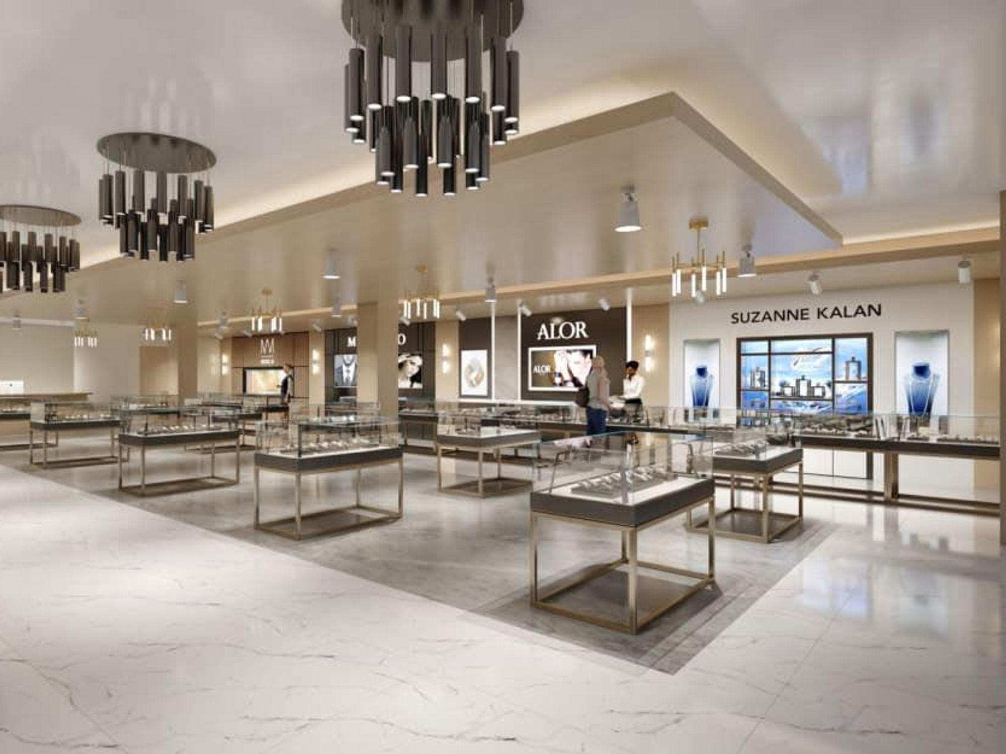 The sleek new IW Marks showroom.