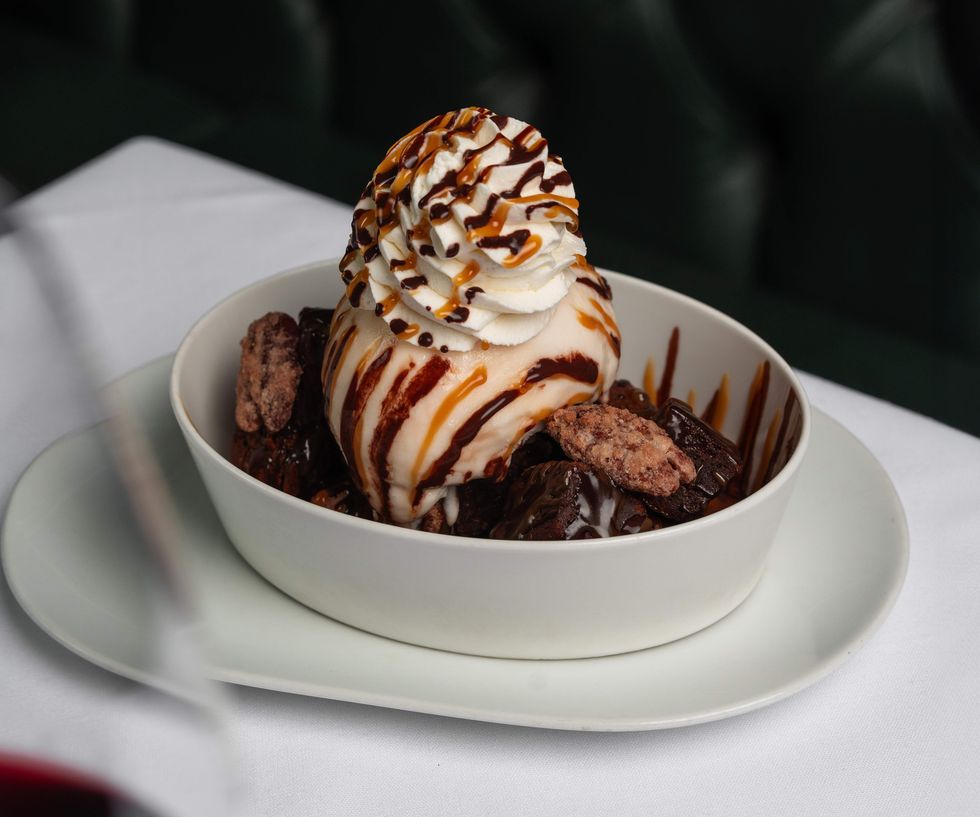 The turtle brownie sundae at Turner's