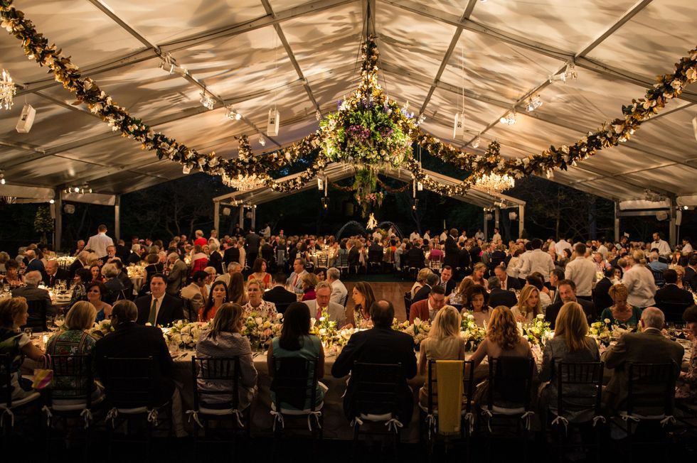 The venue at the Bayou Bend Garden Party March 2015