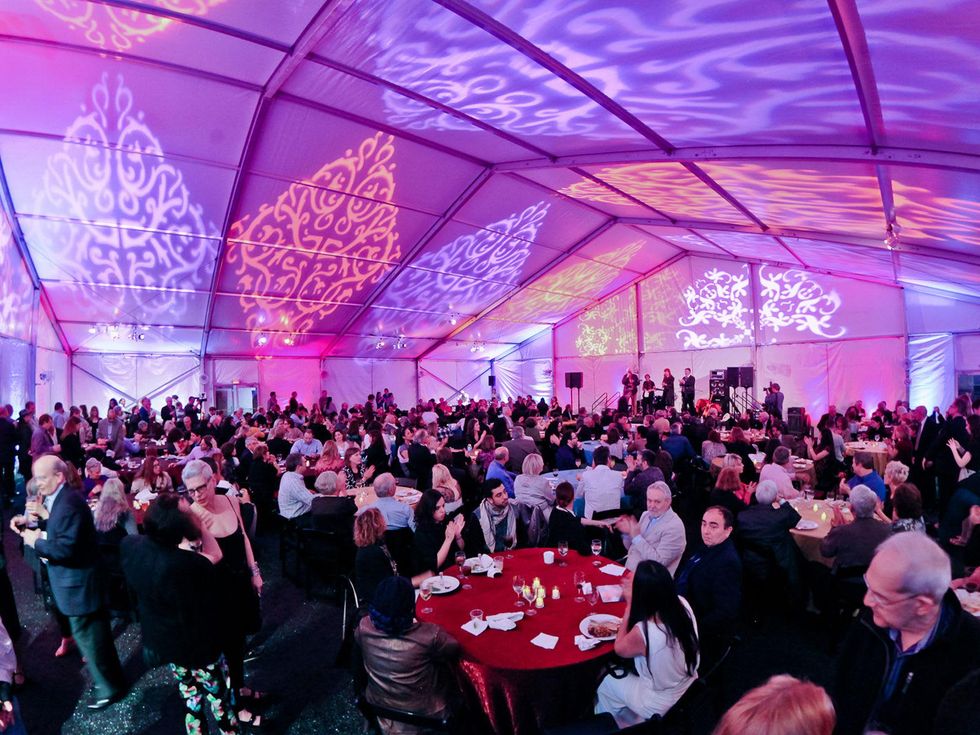 The venue at the FotoFest opening party March 2014