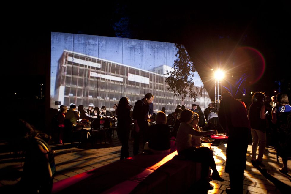 The venue at the Glassell School benefit and auction May 2014