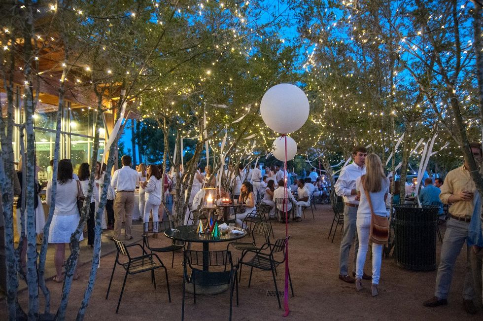 The venue at the Urban Green Birthday en Blanc May 2014