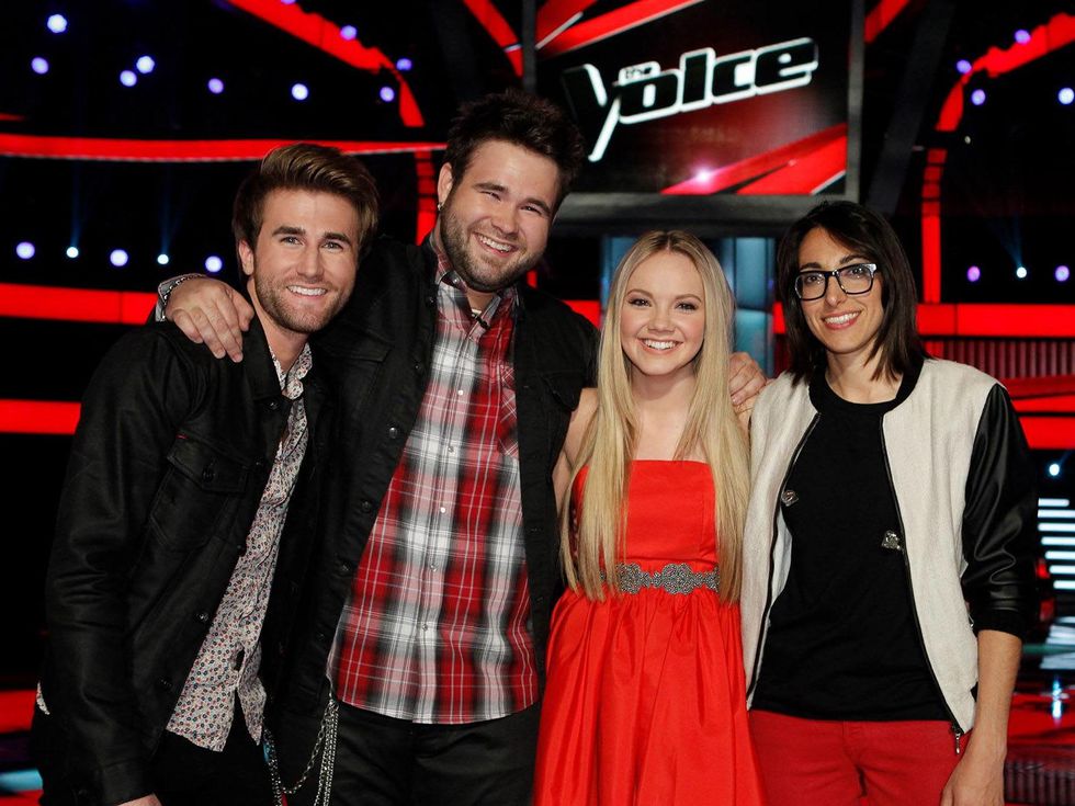 The Voice final three The Swon Brothers, Danielle Bradbery and Michelle Chamuel June 2013