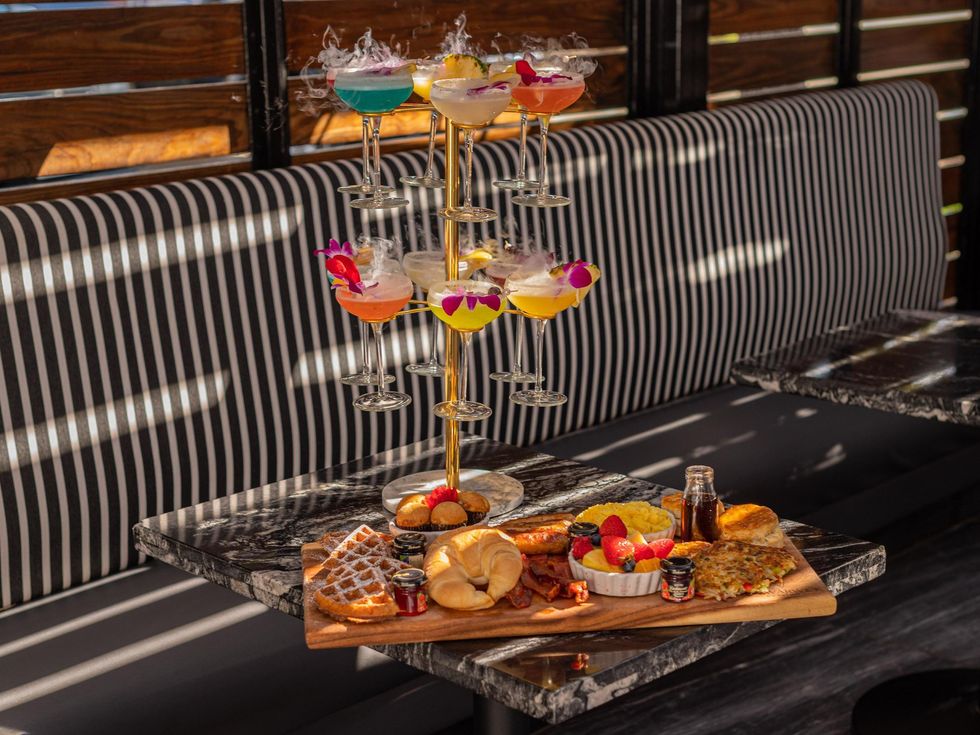 The Warwick brunch board martini tree