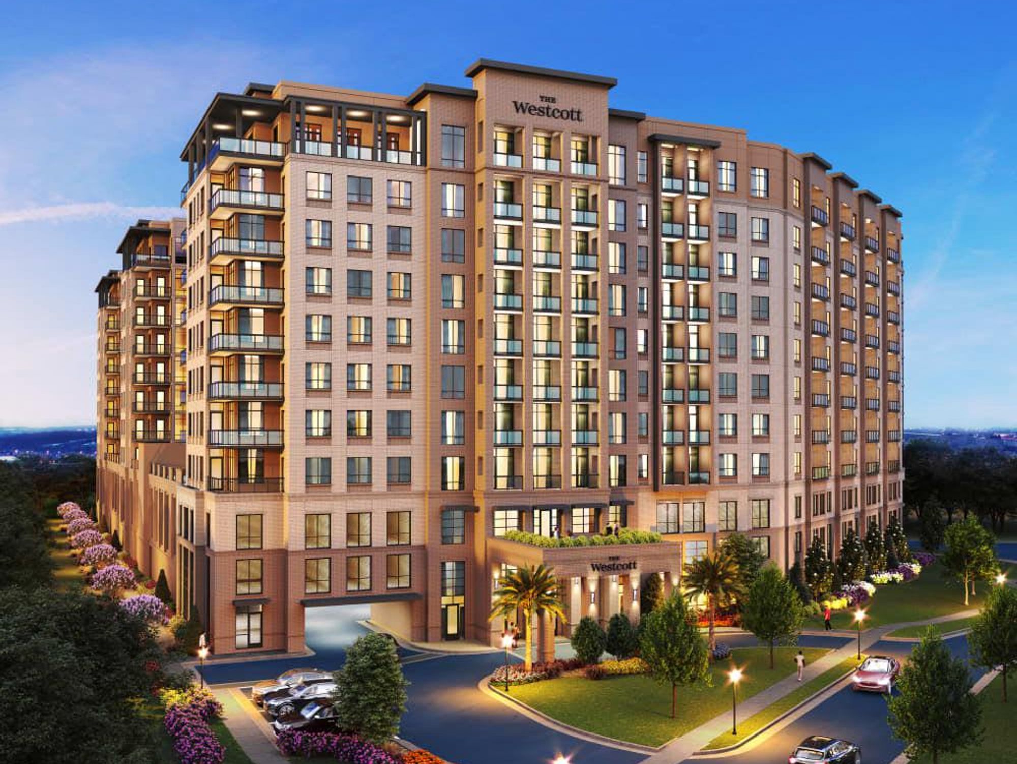 The Westcott boasts views of Memorial Park.