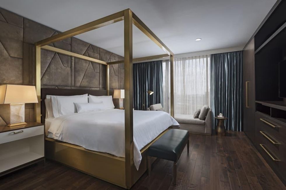 The Westin Galleria Houston Pinnacle suite bedroom