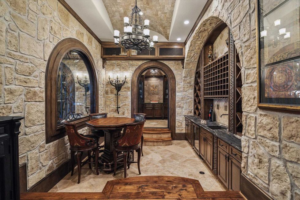 The wine grotto of 11095 Memorial Drive