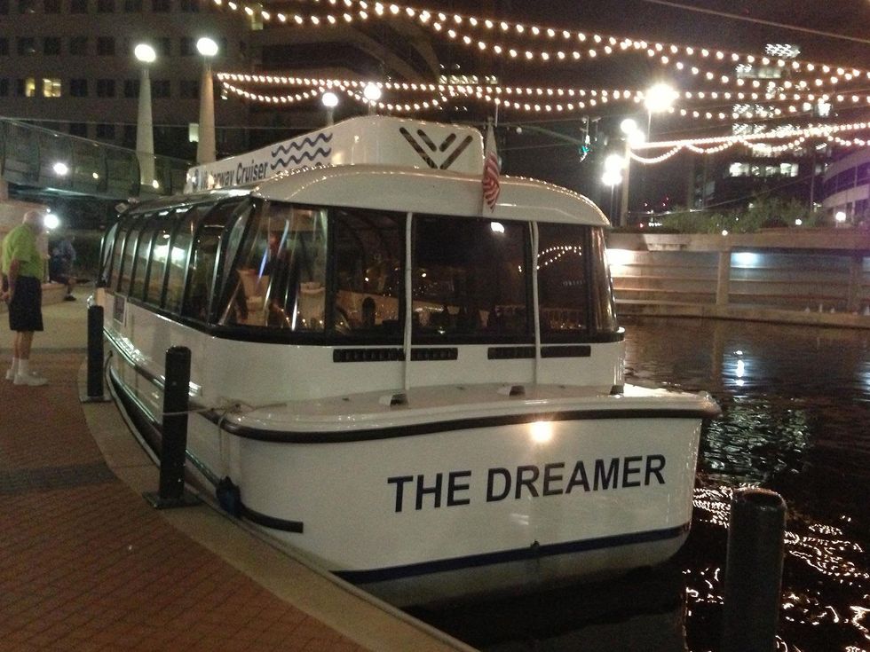 The Woodlands stay-cation September 2013 Woodlands Waterway Cruiser boat