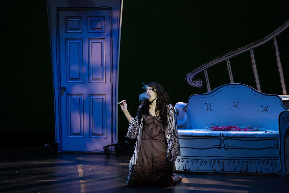 Theatre Under the Stars TUTS Reefer Madness Kristin Warren as Mae