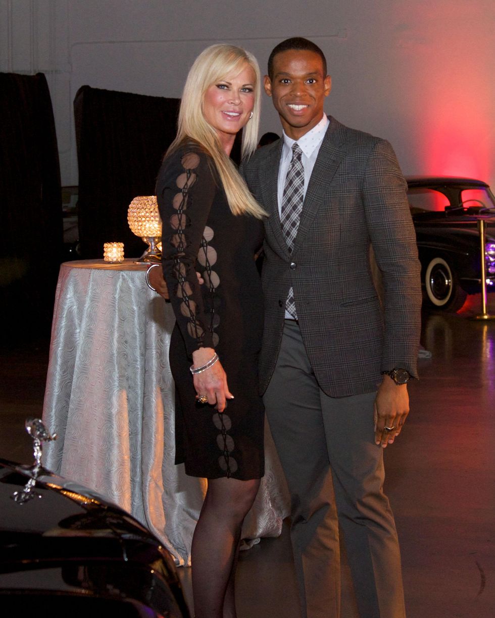 Theresa Roemer and Christopher Mitchell at fashion preview party in The Woodlands