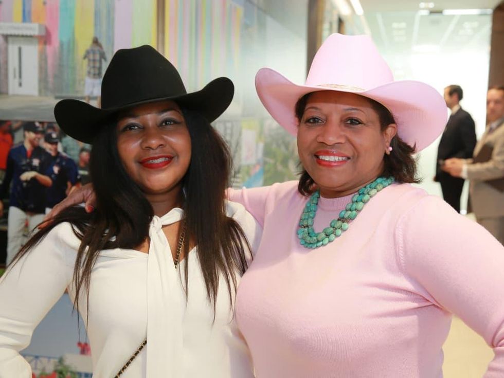 Thessalonian LeBlanc, Rhonda Arnold at Mayor's Rodeo kickoff breakfast