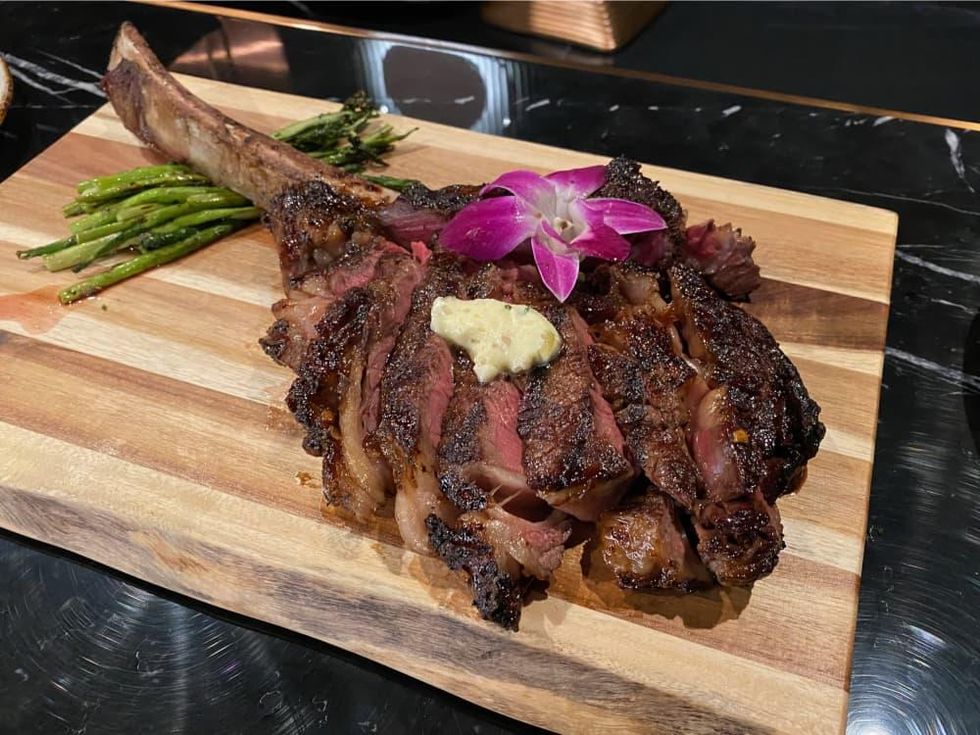 Thirteen tomahawk ribeye