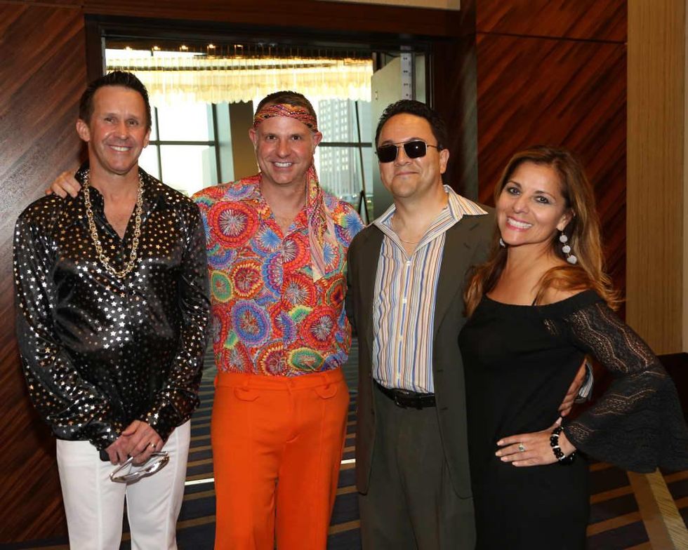 Thom McDaniel, Lance Menster, Carl Salazar, Sandra Ramirez Aultman at Houston Area Women's Center Gala