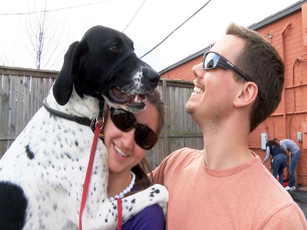 Tiffany and Brandon Horton and Apollo at Paint with Your Pet February 2014