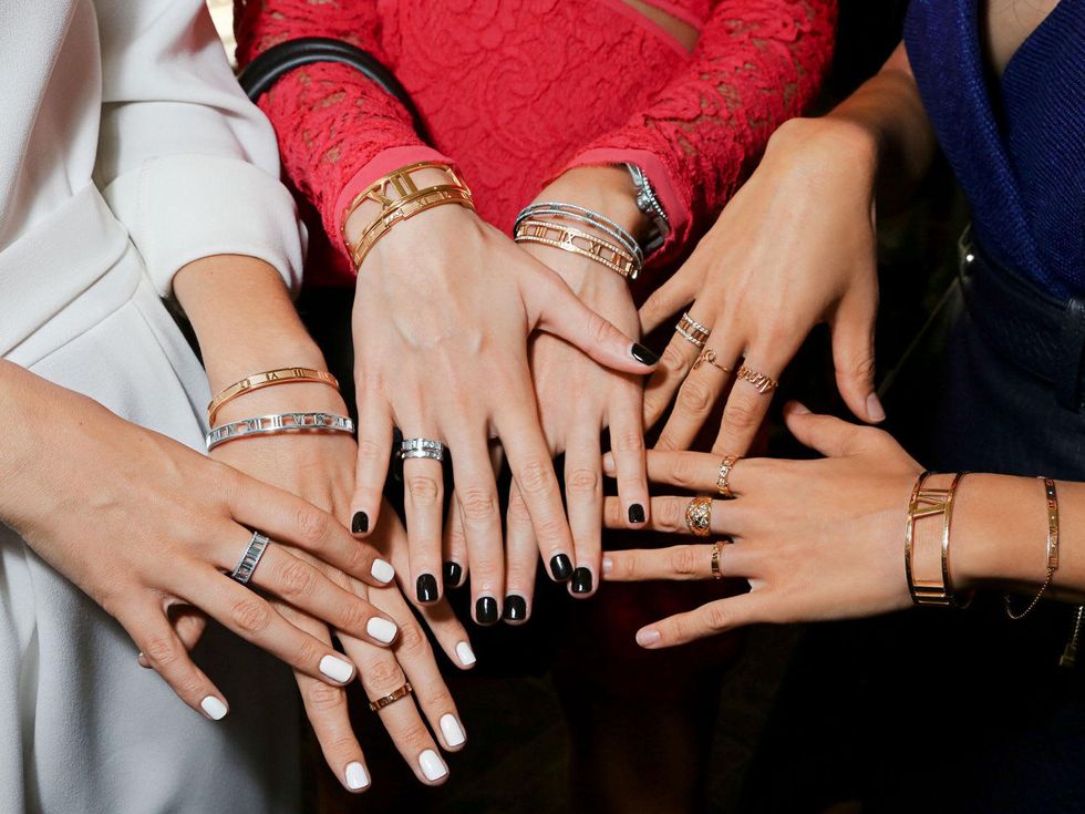 Tiffany & Co. Atlas jewelry collection launch New York September 2013 models hands with jewelry