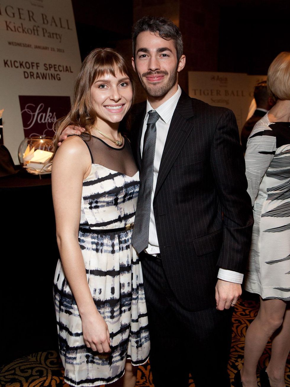 Tiger Ball kick-off party, January 2013, Laura Penney, Jordan Dupuis