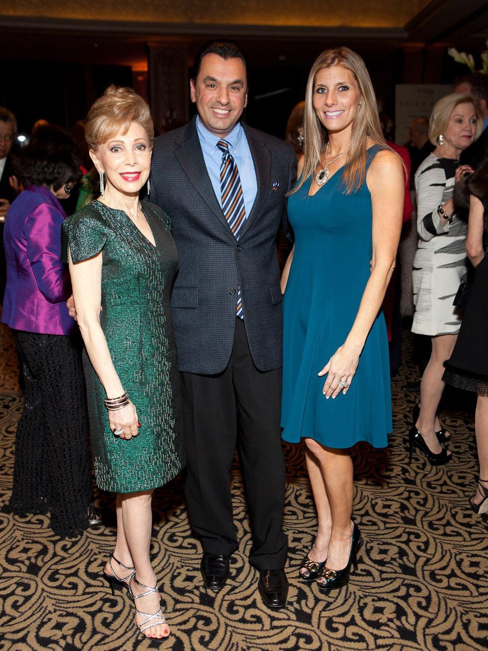 Tiger Ball kick-off party, January 2013, Margaret Alkek Williams, Dr. Devinder Bhatia, Gina Bhatia