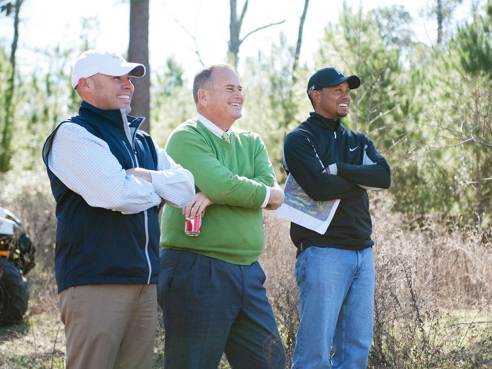 Tiger Woods and golf dudes April 2014