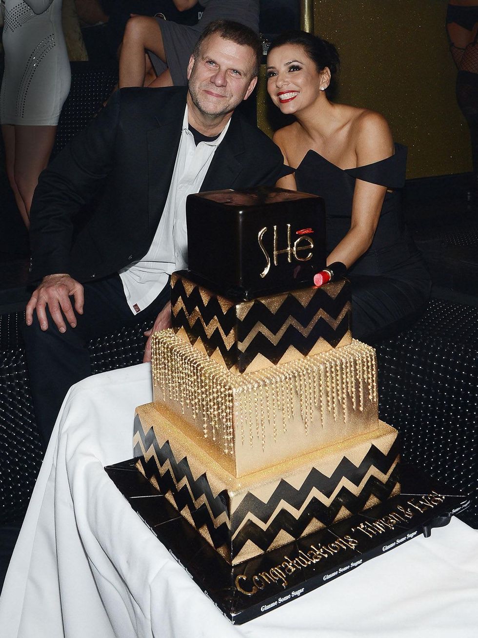 Tilman Fertitta, Eva Longoria, SHe opening, February 2013