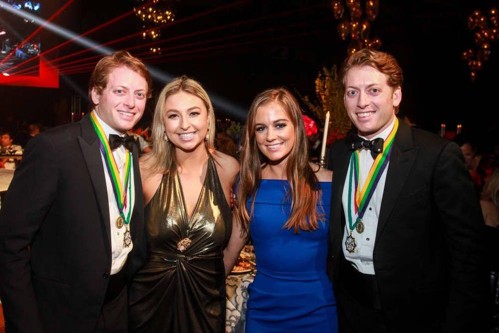 Tilman Fertitta Mardi Gras San Luis Usher 2019 Carter Ware, Ari Brown, Emma Willingham, Lane Ware