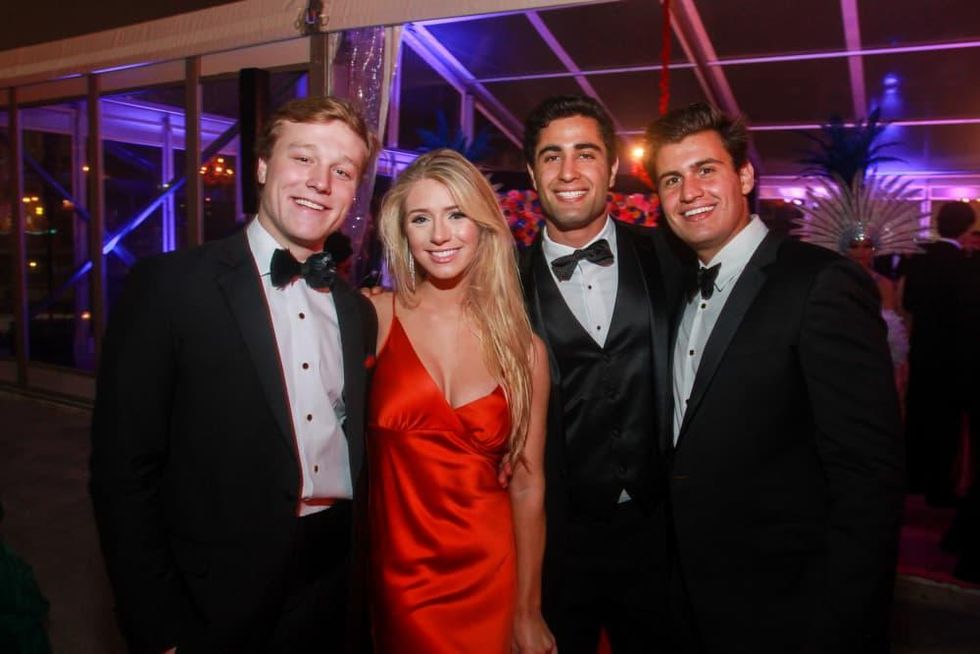 Tilman Fertitta Mardi Gras San Luis Usher 2019 David Voitt, Alanna Flores, Tyler Rosen, John Sin
