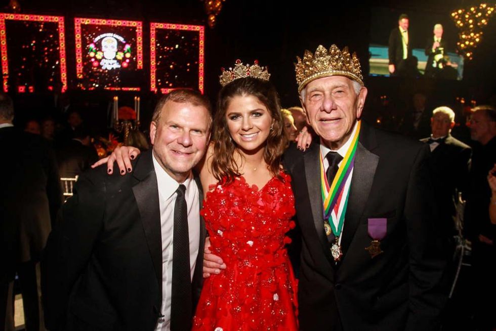 Tilman Fertitta Mardi Gras San Luis Usher 2019 Tilman, Blayne and Vic Fertitta