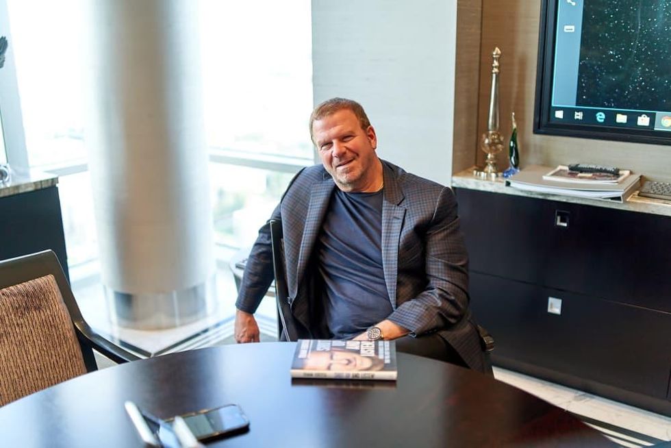 Tilman Fertitta Shut Up and Listen book desk
