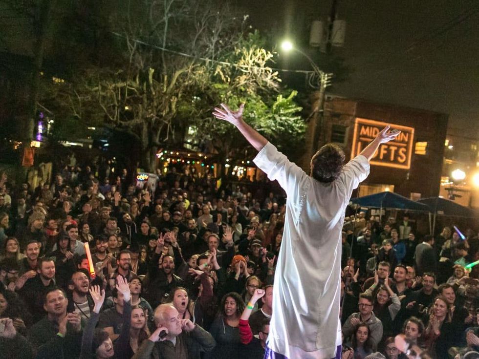 Tim DeLaughter of The Polyphonic Spree at Mid Main Super Fest
