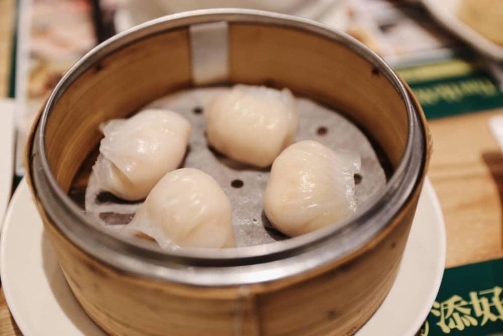 Tim Ho Wan dim sum shrimp dumplings