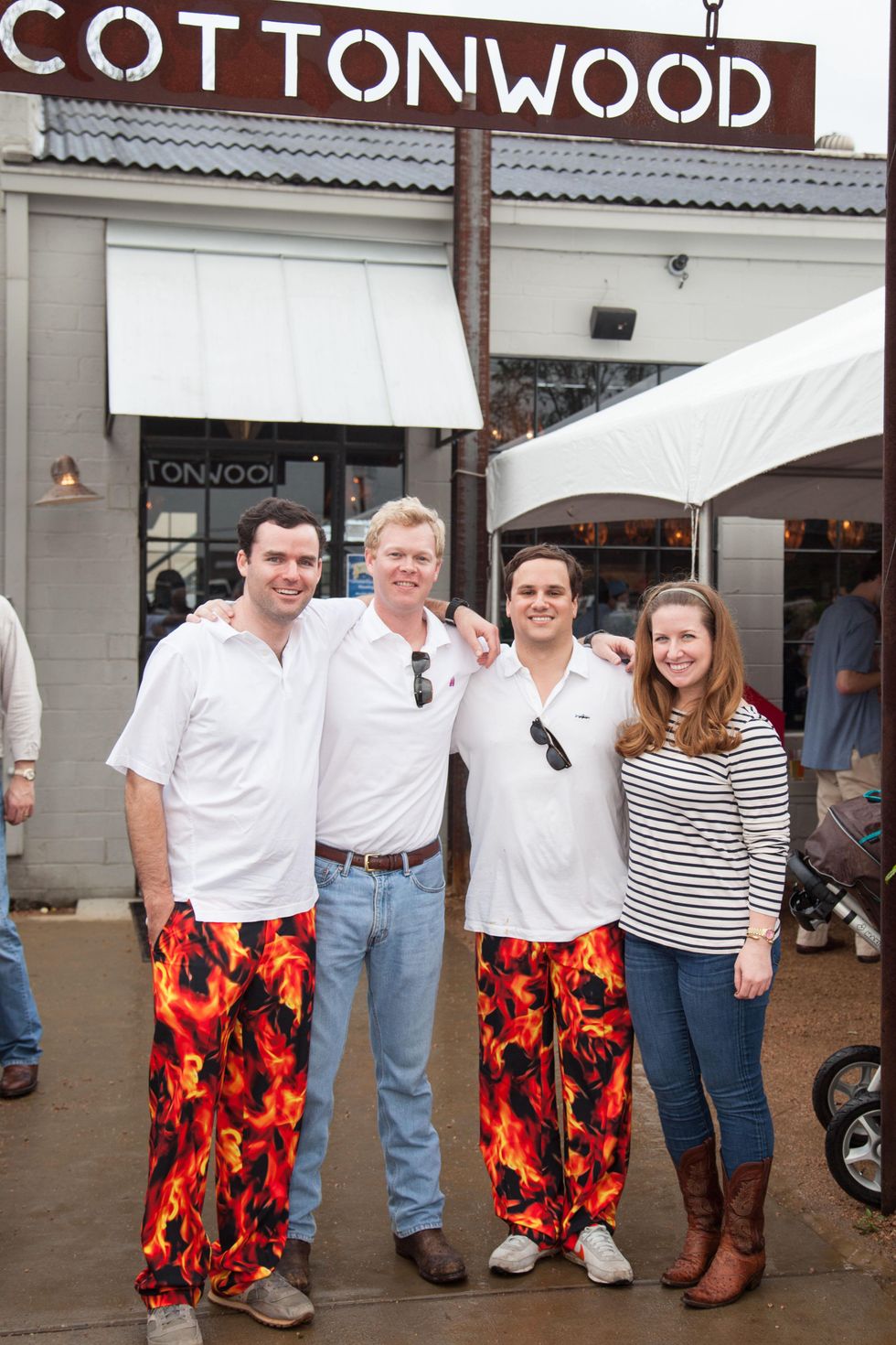 Tim Neuhaus, from left, Bruce Wallace, Brad Dinerstein and Jaclyn Martin at the Casa de Esperanza's Young Professionals 5th Annual Chili Cook Off February 2015