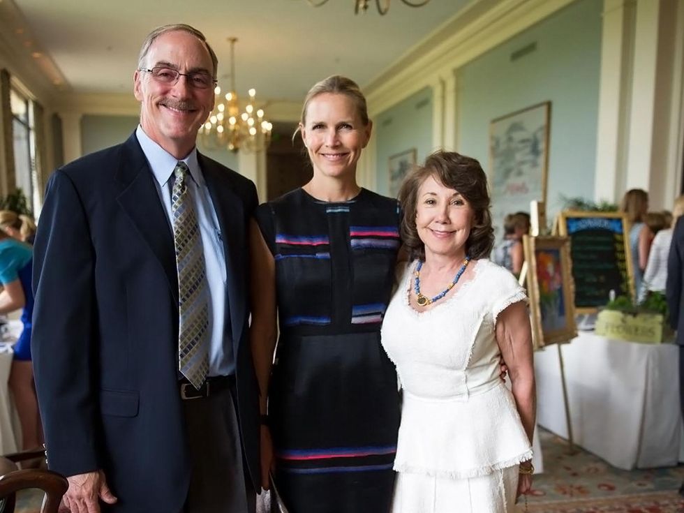 Timothy Helfin, from left, Heather Houston and Edna Houston at the Blue Bird Circle Luncheon May 2014