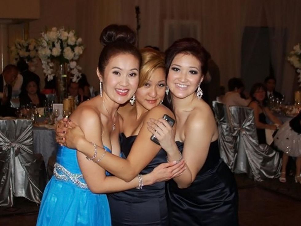 Tina Agustin, from left, Larina Chen and NAME Wonderful Weddings Always a Bridesmaid February 2014