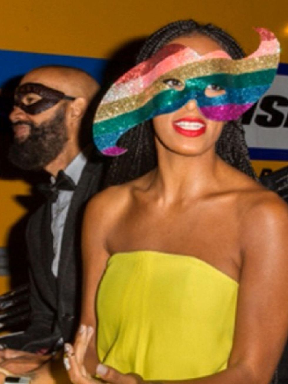 Tina Knowles 60th birthday party in New Orleans January 2014 Solange