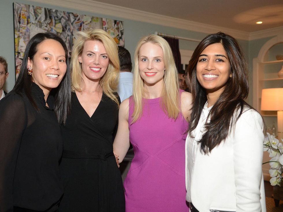 Ting Bresnahan, from lelft, Katie Flaherty, Kathleen Jennings and Divya Brown at the JDRF gala kick-off party January 2014
