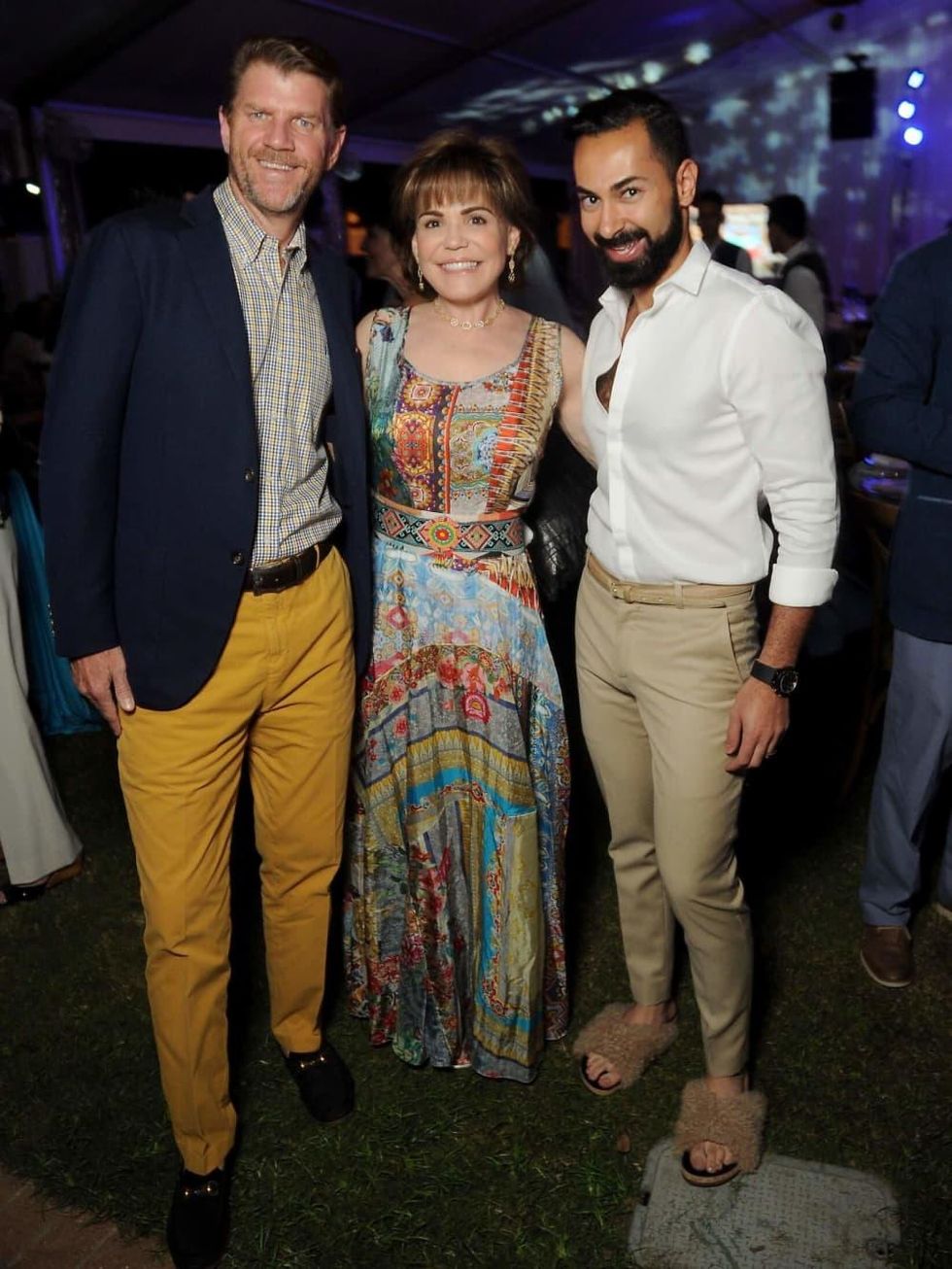 Toast the Coast/From left Bill Baldwin, Hallie Vanderhider and Fady Armanious