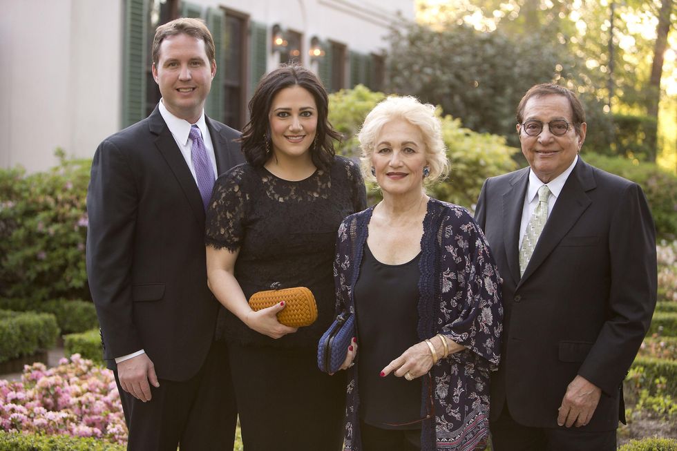 Todd Forester and Kelli Kickerillo, from left, and Mary and Vincent Kickerillo at the Bayou Bend Garden Party March 2015