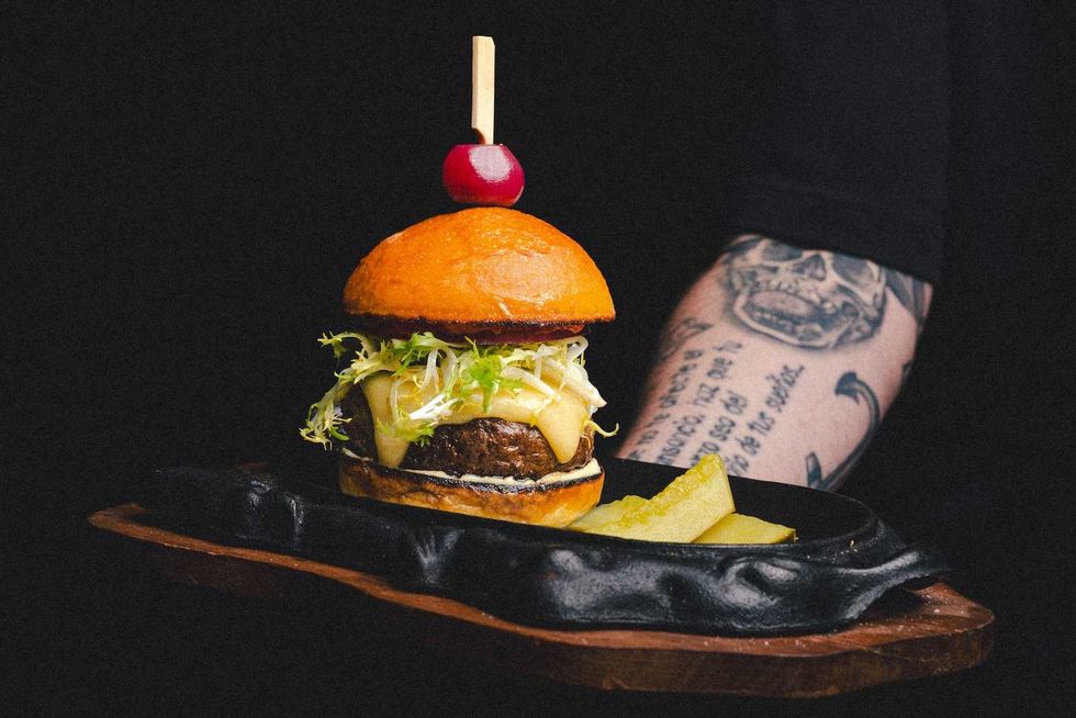 Toga restaurant cheeseburger wagyu