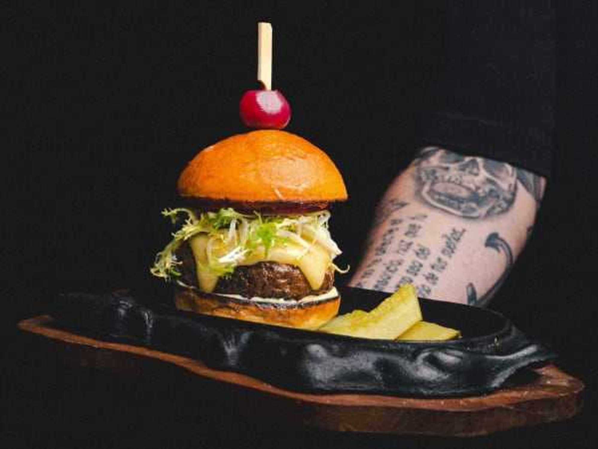Toga restaurant cheeseburger wagyu