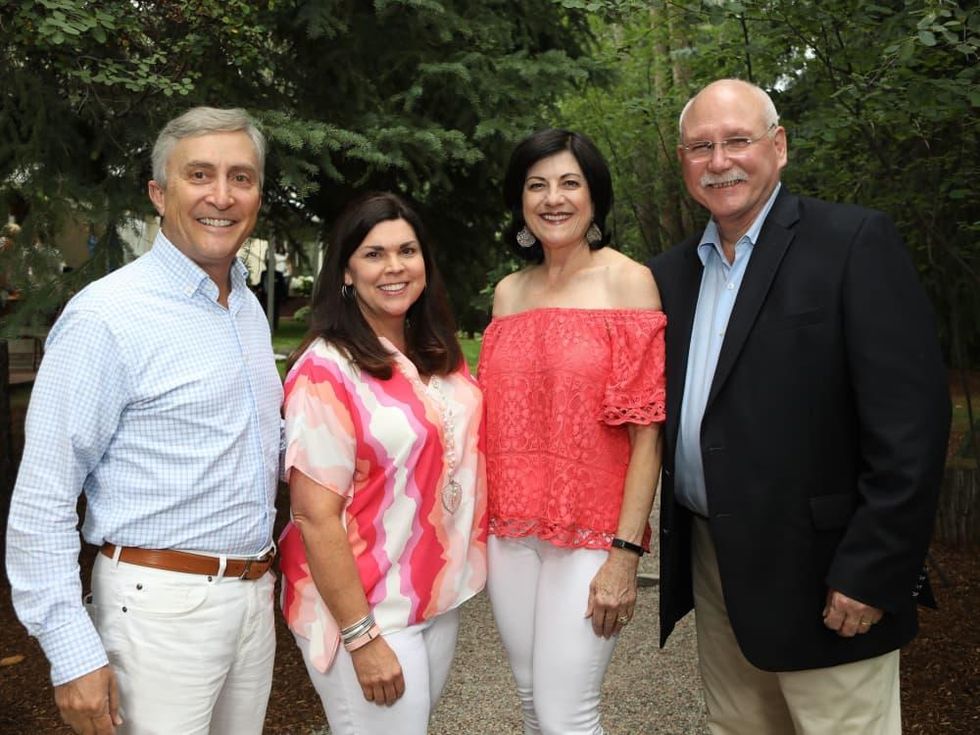 Tom and Lesha Eisenbrook, Ellie and Mike Francisco at MD Anderson Hines Aspen