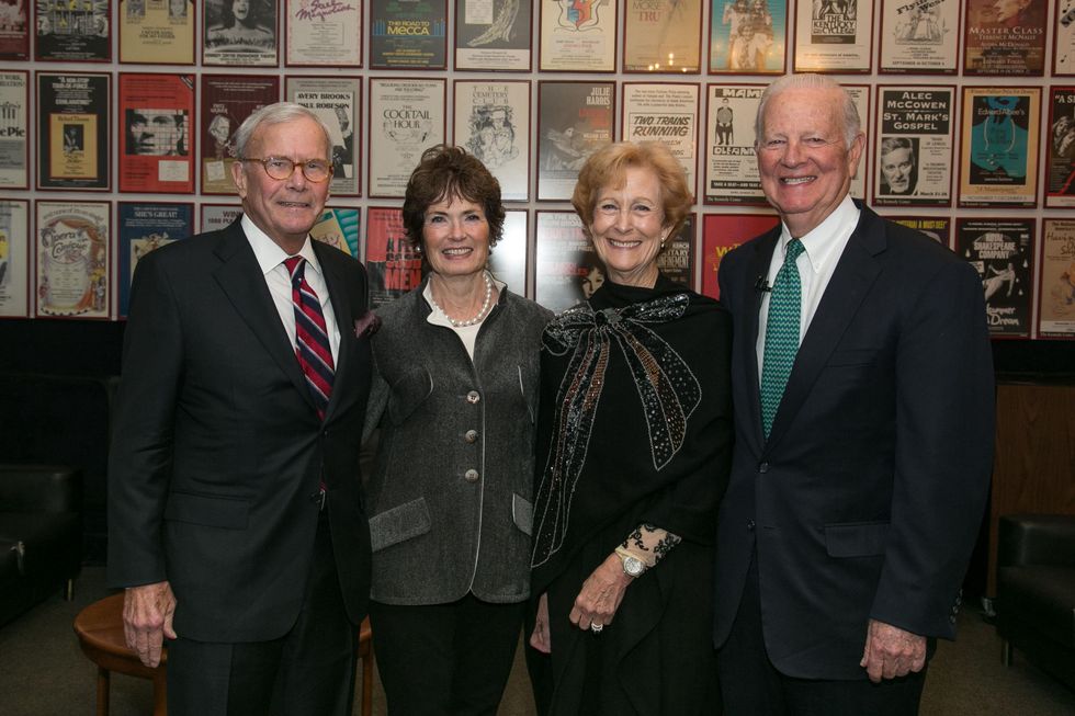Tom and Meredith Brokaw from left, and Susan and James A. Baker III at the M.D. Anderson Living Legend in Washington, D.C. November 2013