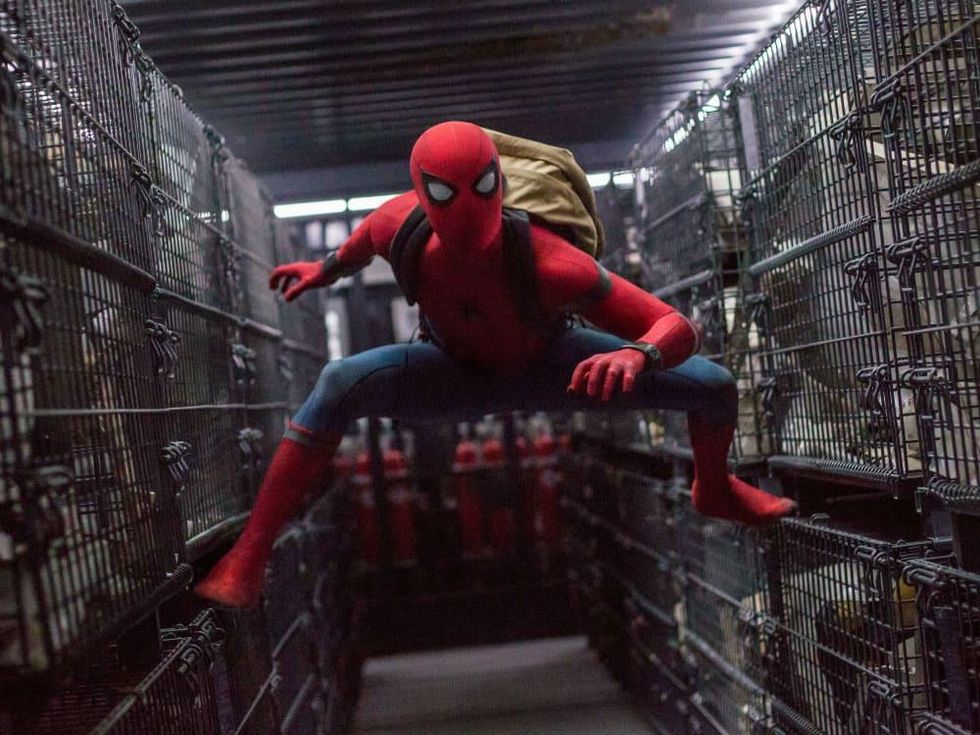 Tom Holland in Spider-Man: Homecoming