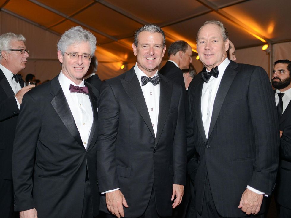 Tom Wessel, from left, Al Walker and Jim Crane at Men of Menil March 2014