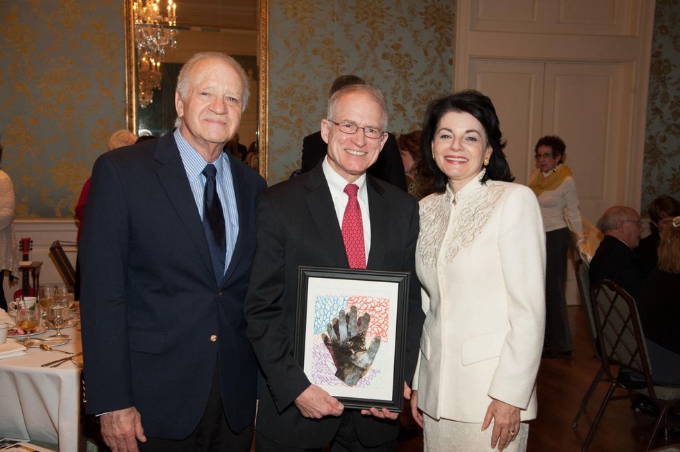 Tom Wolff, from left, Chase Untermeyer and Ursula Muenzel at the Art of Conversation November 2014