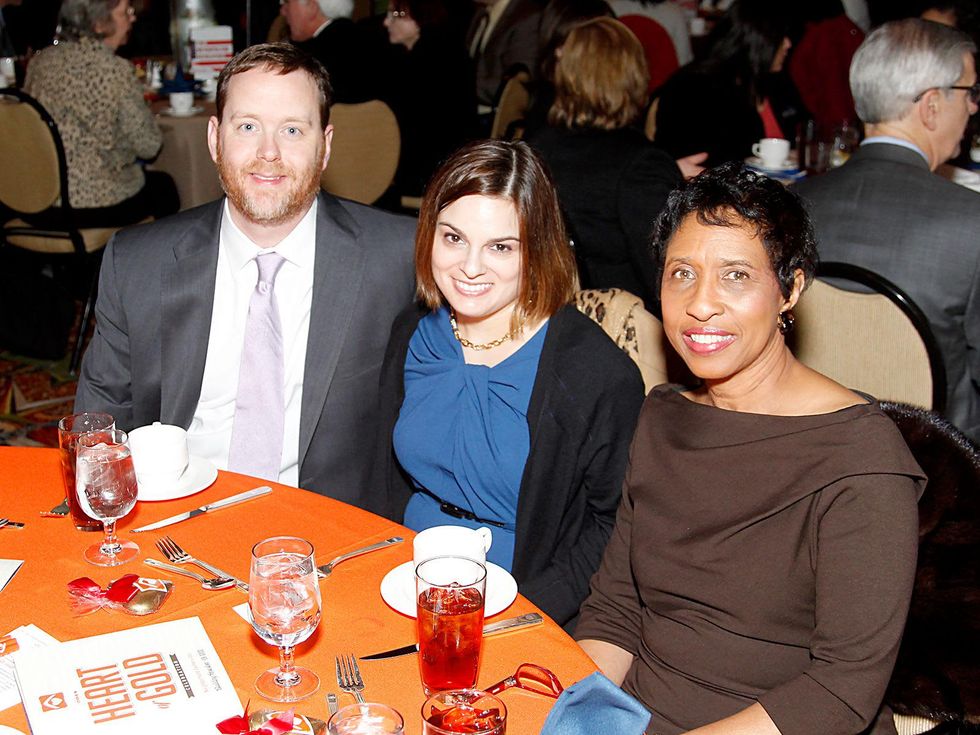 Tommy and Kerry Lynn Inglesby, from left, with Sharon Michael Owens at the Neighborhood Centers' Heart of Gold Celebration February 2014