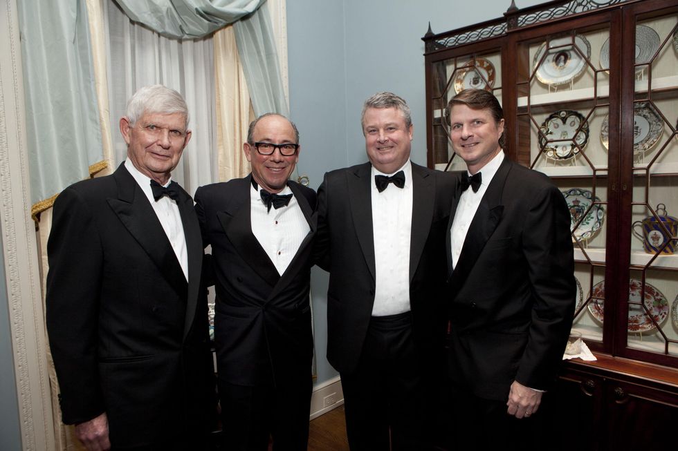 Tommy Reckling, from left, Mike Bonini, Luke McConn and James Reckling at the Rienzi Society dinner January 2014