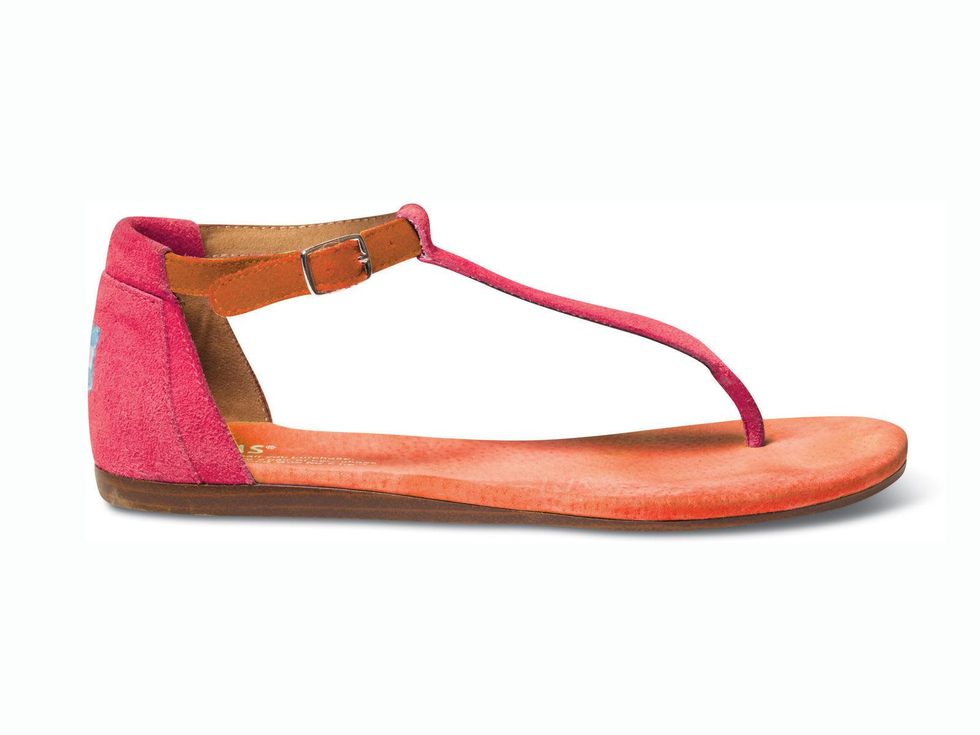 TOMS Sp14-W-Pink Mix Playa Sandal