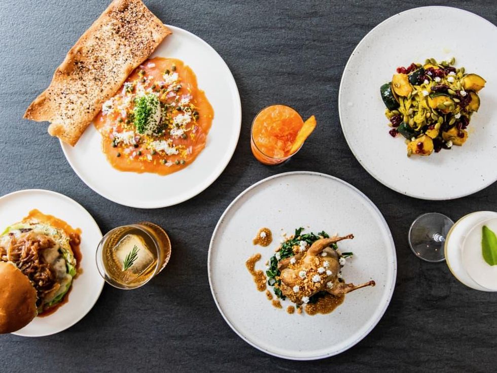 Tonight & Tomorrow La Colombe D'or food spread