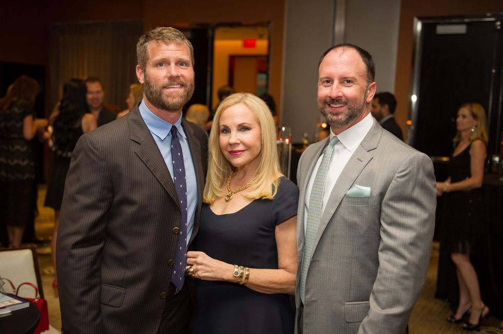 Tony Bradfield, from left, Carolyn Farb and Dr. Kevin Black at the Arthritis Foundation Award party May 2014