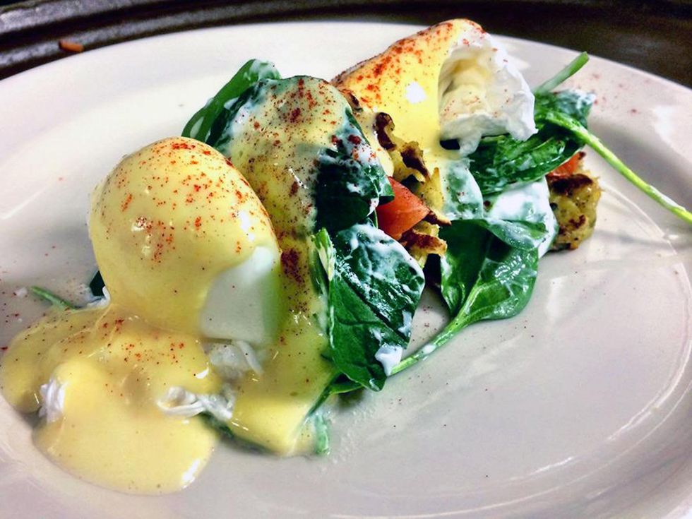 Tony Mandola's Gulf Coast Kitchen eggs Benedict